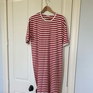 Marimekko Classic Striped Long Nightgown Size L